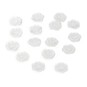 Hemline White Basic Flower Button 17 Pack image number 1