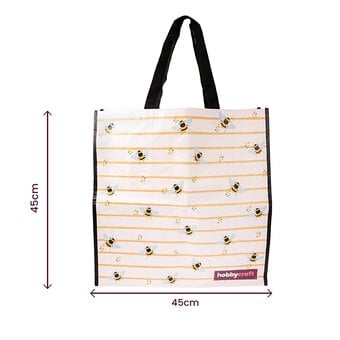 Stripy Bee Woven Bag for Life image number 5