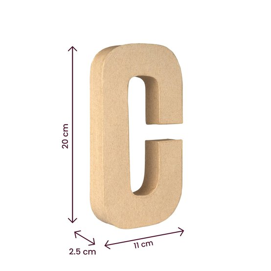 Mache Letter C 20cm image number 5