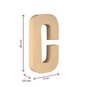 Mache Letter C 20cm image number 5