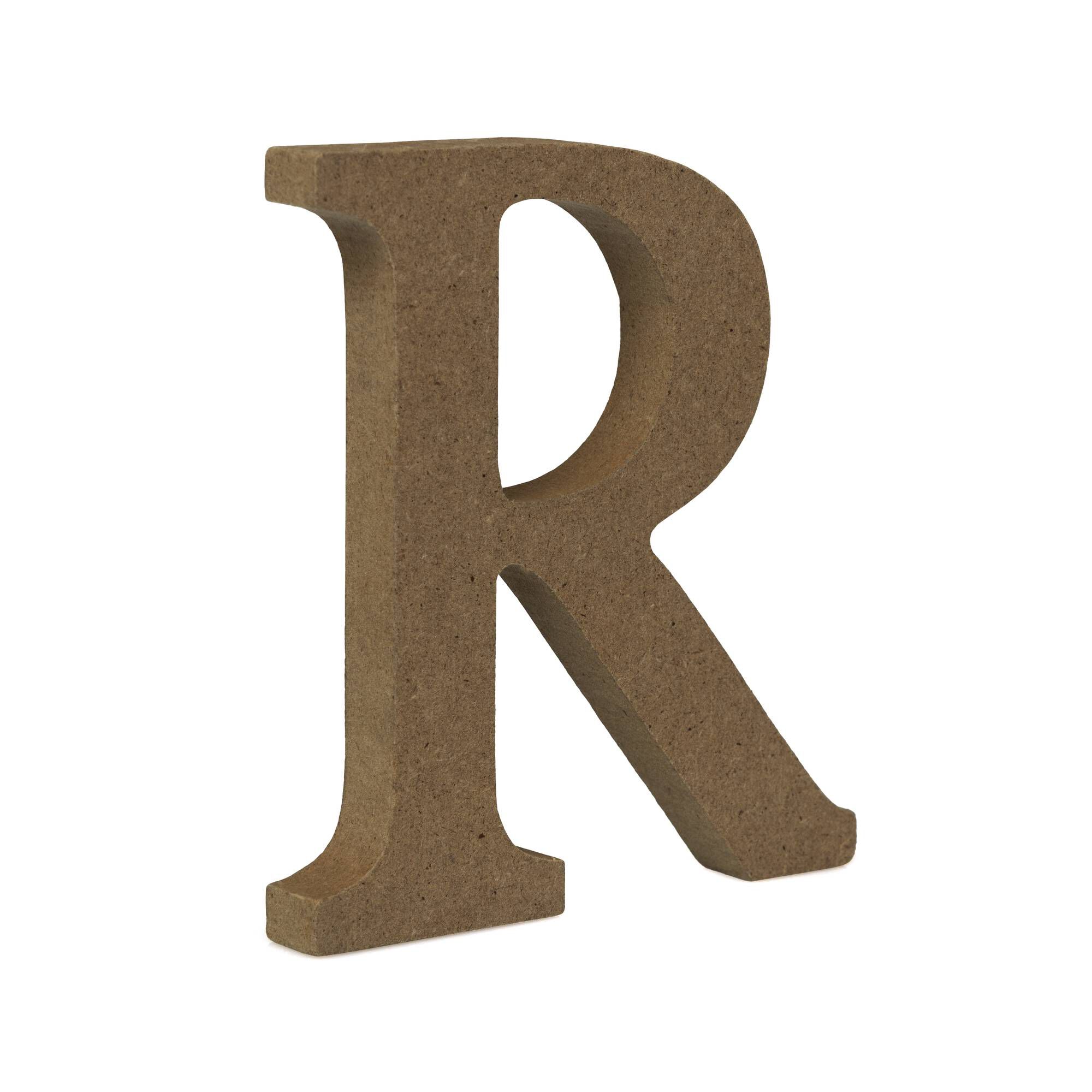 MDF Wooden Letter R 8cm | Hobbycraft