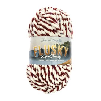James C Brett Candy Stripe Flusky Super Chunky 100g 