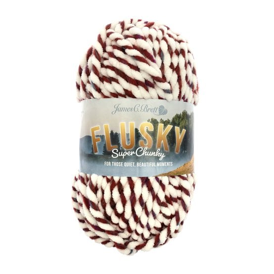 James C Brett Candy Stripe Flusky Super Chunky 100g  image number 1