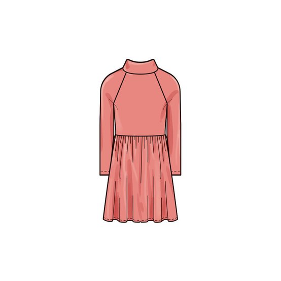 New Look Child and Teen Knit Dress Sewing Pattern N6773 (3-14) image number 3