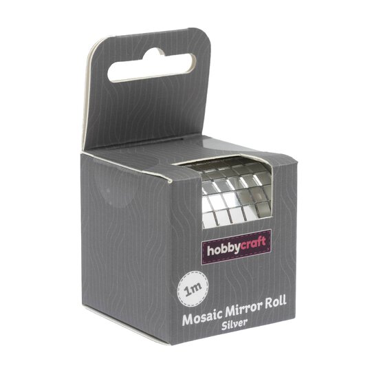 Silver Mosaic Mirror Roll 1m  image number 4