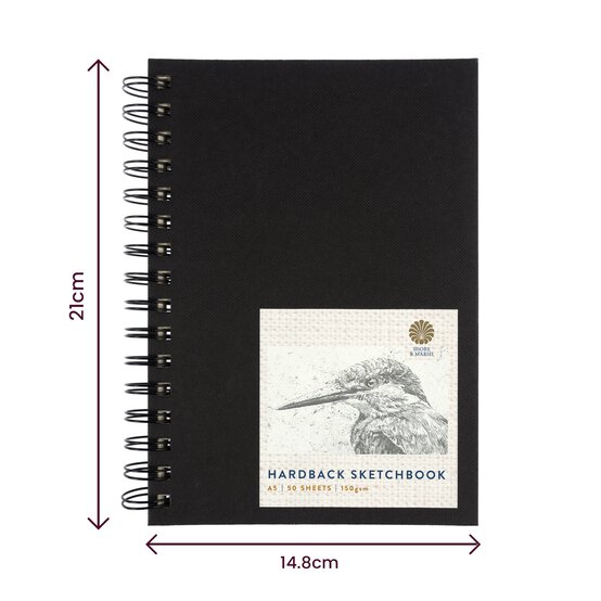 Shore & Marsh Portrait Hardback Sketchbook A5 50 Sheets image number 8