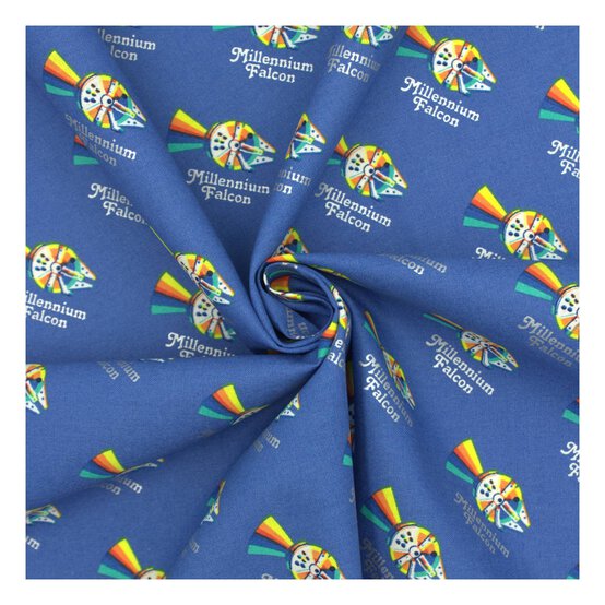 Millennium Falcon Cotton Fabric by the Metre image number 1