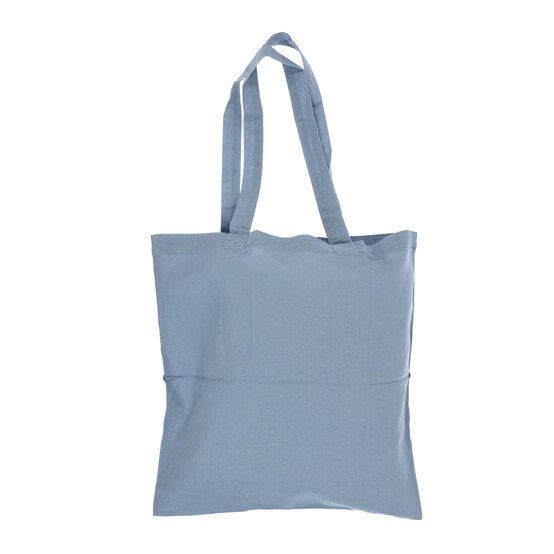 Denim Blue Cotton Shopping Bag image number 1