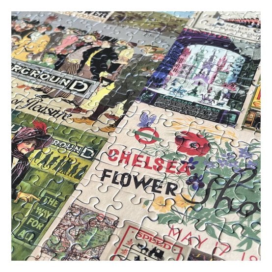 Gibsons London Transport Heritage Posters Jigsaw Puzzle 500 Pieces image number 3
