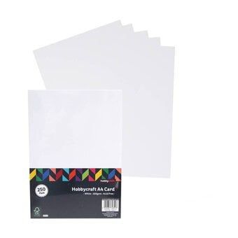 White Card A4 250 Pack