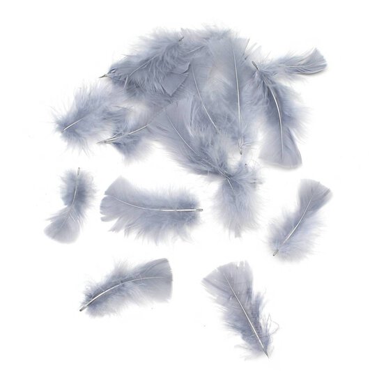Grey Craft Feathers 5g image number 1