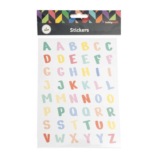 Bright Alphabet Sticker Sheet image number 4