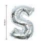 Silver Foil Letter S Balloon image number 2