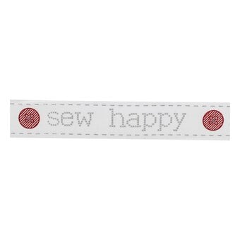 Sew Happy Satin Ribbon 16mm x 4m image number 2