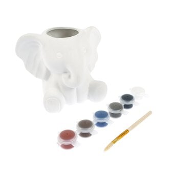 Paint Your Own Elephant Pen Pot