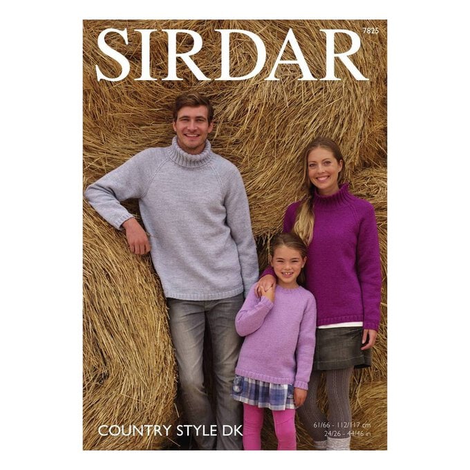 Sirdar Country Style DK Family Jumpers Digital Pattern 7825 image number 1