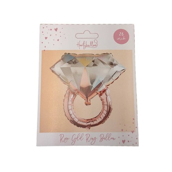 Large Rose Gold Ring Foil Balloon image number 1