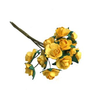 Wedding Creations Yellow Open Roses 12 Pieces image number 2