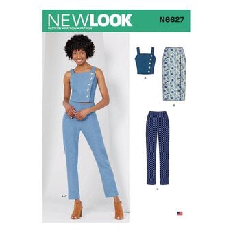New Look Women's Top and Trousers Sewing Pattern N6627