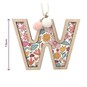 Hanging Wooden Letter W 7.5cm  image number 3
