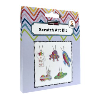 Space Scratch Art Kit 5 Pack 