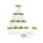 Clear Round Glass Jars 130ml 12 Pack image number 1