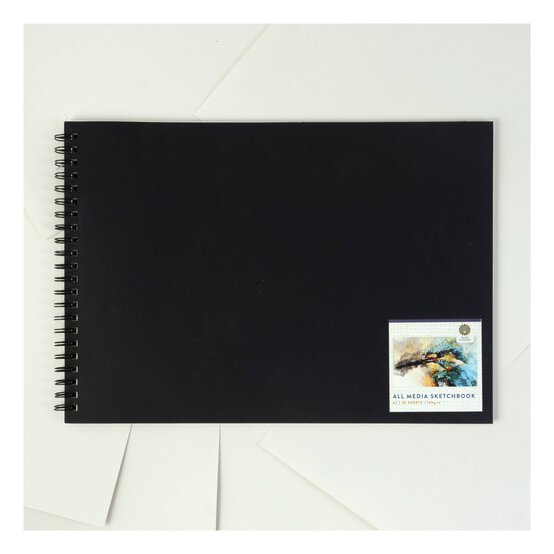 Shore & Marsh Landscape All Media Sketchbook A3 image number 1