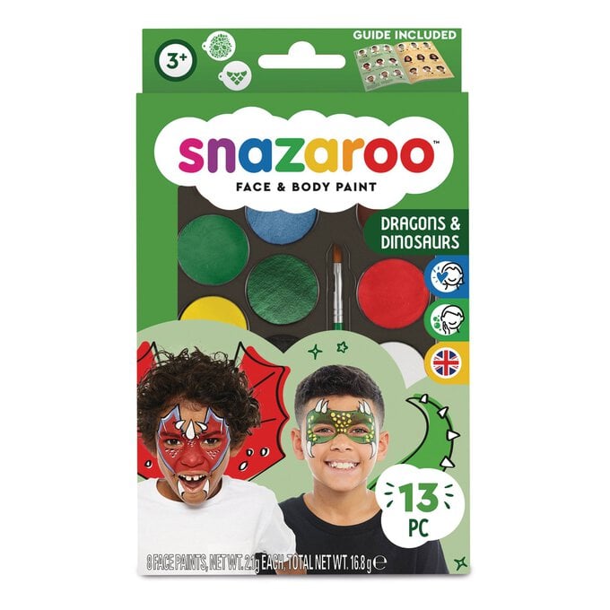 Snazaroo Dragons and Dinosaurs Face Paint Kit image number 1