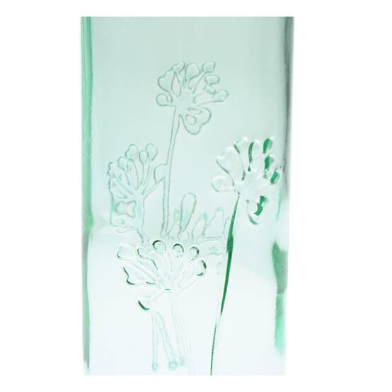 Green Floral Glass Bottle 500ml image number 2