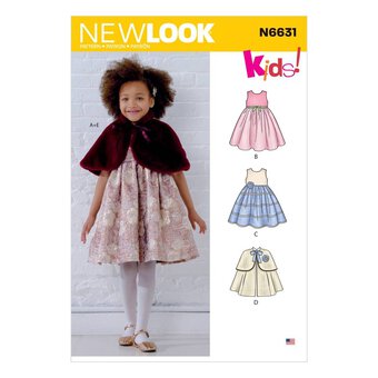 New Look Child's Dress and Cape Sewing Pattern N6631