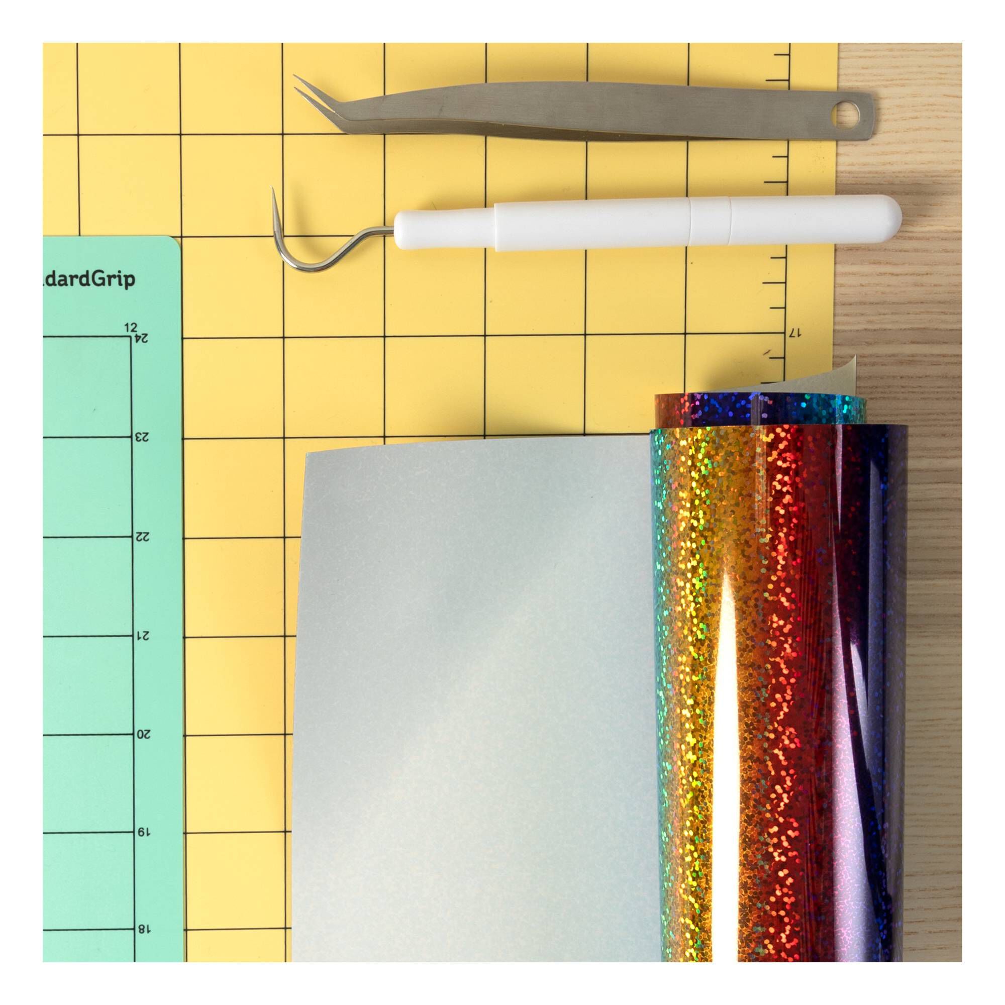 Siser MultiColour Holographic Heat Transfer Vinyl 30cm x 50cm Hobbycraft