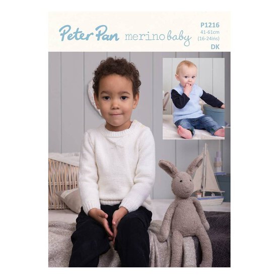 Peter Pan Baby Merino Sweater and Tank Top Digital Pattern P1216 image number 1