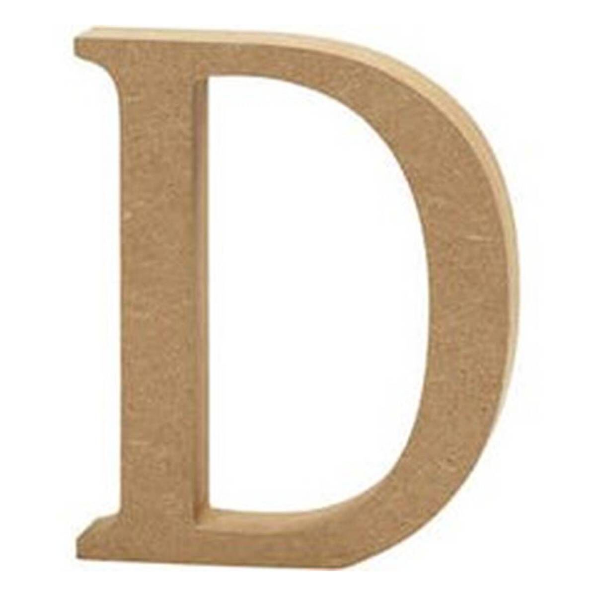 MDF Wooden Letter D 13cm | Hobbycraft