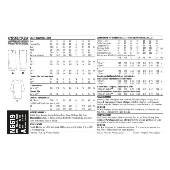New Look Women's Dress Sewing Pattern N6619 image number 2
