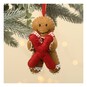 Hanging Gingerbread Felt Letter X Decoration image number 1