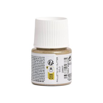 Pebeo Setacolor Glitter Gold Leather Paint 45ml image number 3