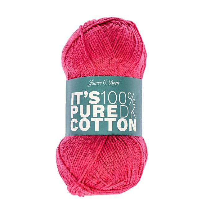 James C Brett Red It’s Pure Cotton Yarn 100g  image number 1
