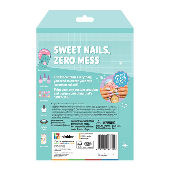 Oh My Craft! Ice Cream Nail Art Mini Kit image number 3