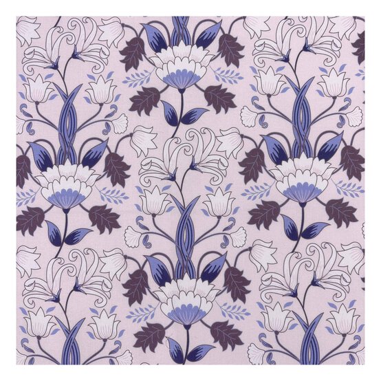 WI Garden Delight Large Flower Chain Cotton Fabric by the Metre image number 2