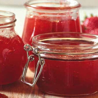 Strawberry and Rosewater Glitter Jam