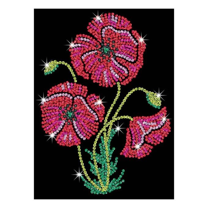 Poppies Purple Sequin Art Kit image number 1