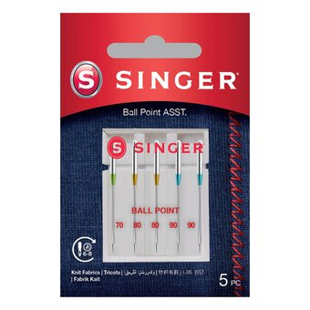 Singer Assorted Ball Point Machine Needles 5 Pack