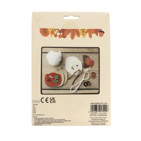 Make Your Own Autumn Felt Decorations 2 Pack image number 4