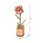 Rowood Pink Rose Wooden Flower Kit image number 3