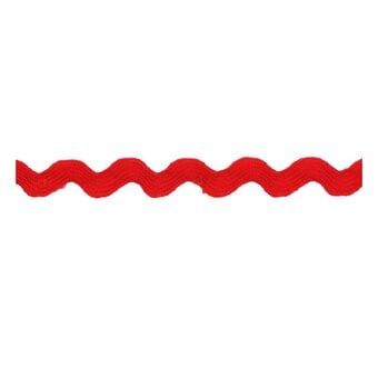 Red Ric Rac Ribbon 6mm x 4m image number 2