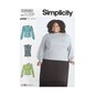 Simplicity Women's Tops Sewing Pattern S9680 (W2 20W-28W) image number 1