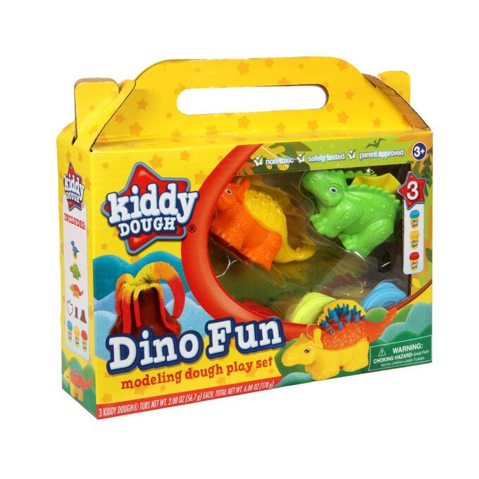 Kiddy Dough Dino Fun Modelling Play Set image number 1