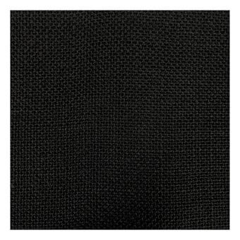 Black Hessian Fabric by the Metre
