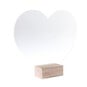 Clear Heart Acrylic Table Sign 18cm image number 2