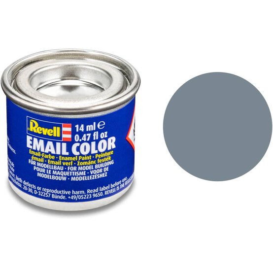 Revell Grey Matte Enamel Paint 14ml (57) image number 1